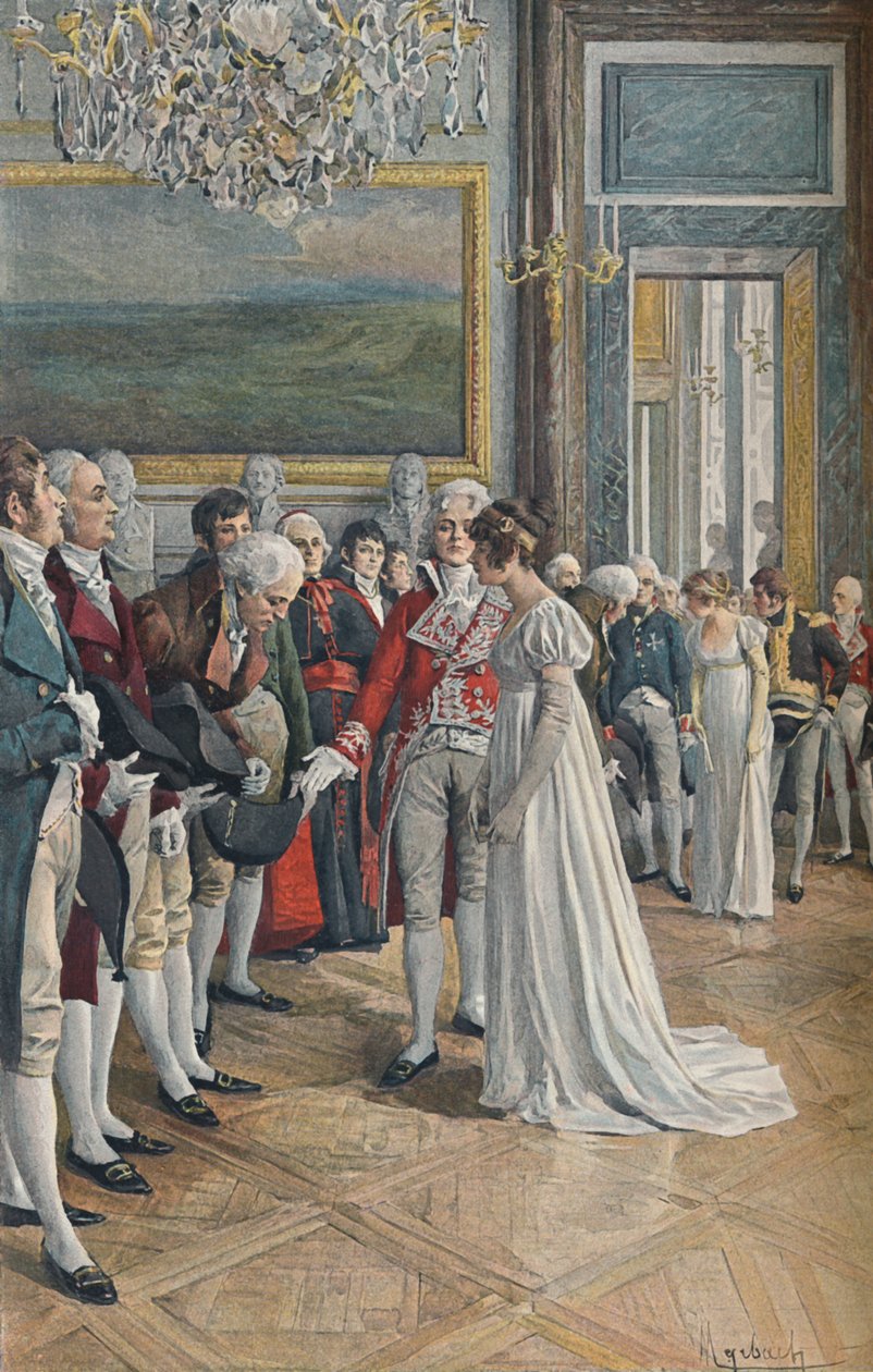 Madame Bonaparte přijímá velvyslance v Tuileries, 1896 od Unbekannt