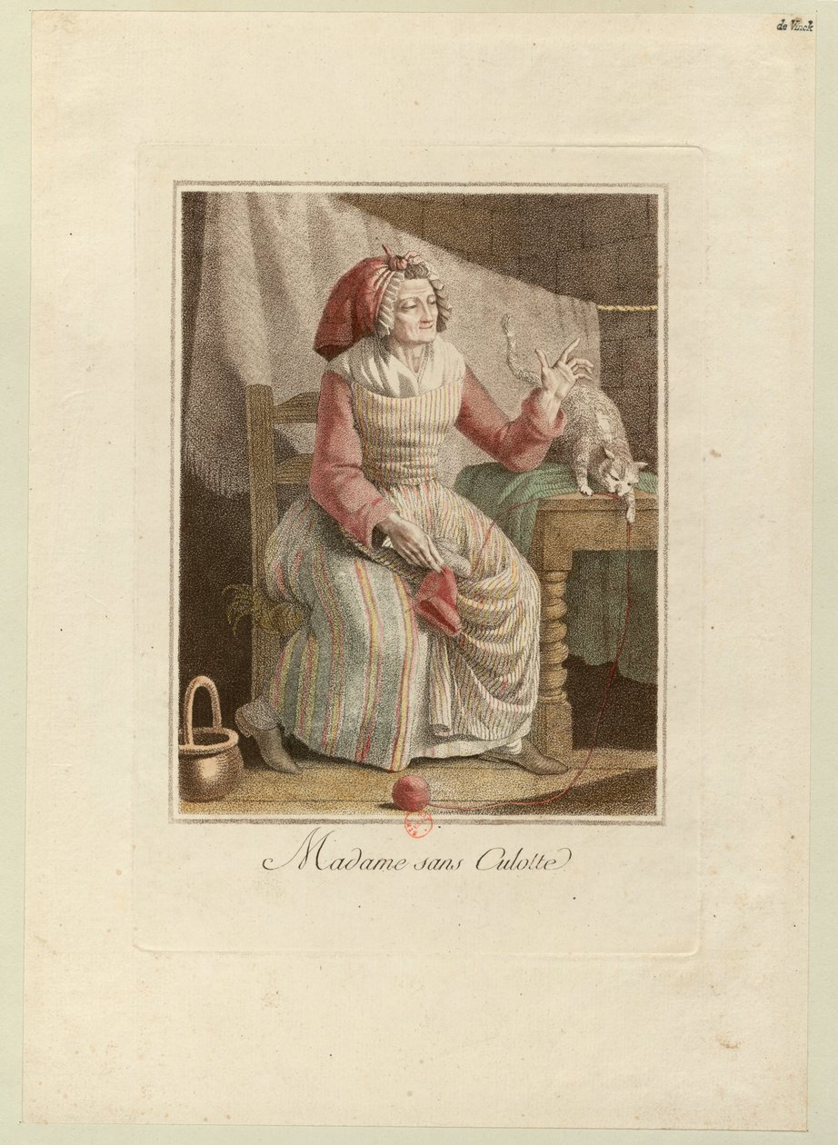 Madame Sans-Culotte, asi 1794. od Unbekannt