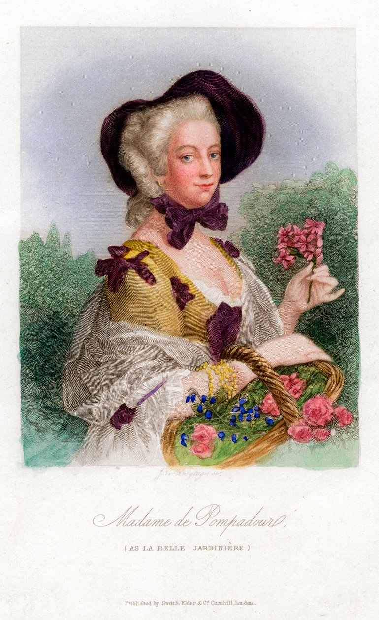 Madame de Pompadour, c1740-1800 od Unbekannt