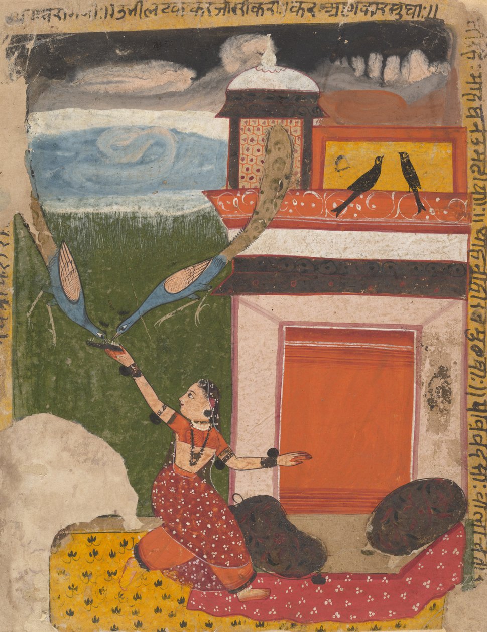 Madhumadhavai Ragini...ze série Dispersed Ragamala Girland of Musical Modes, c1640-50. od Unbekannt