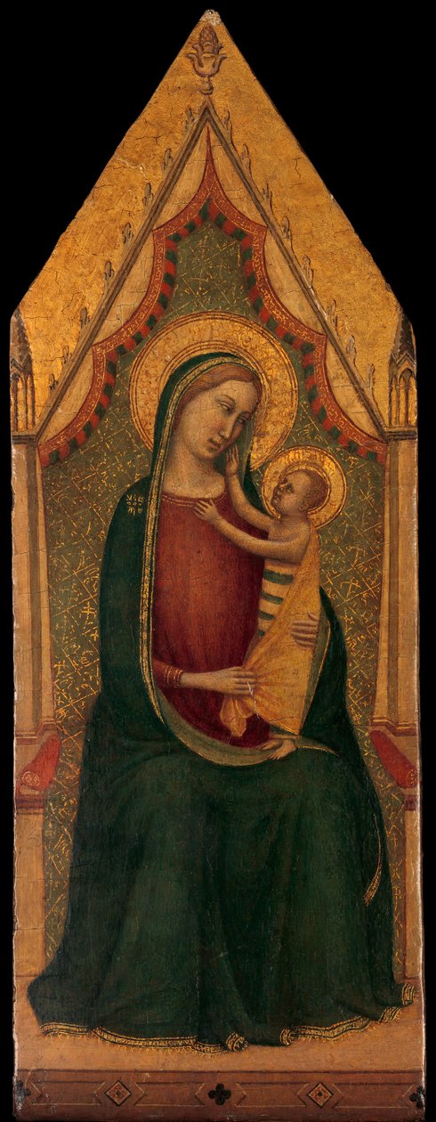Madonna a dítě na trůnu, ca. 1335-39. od Unbekannt