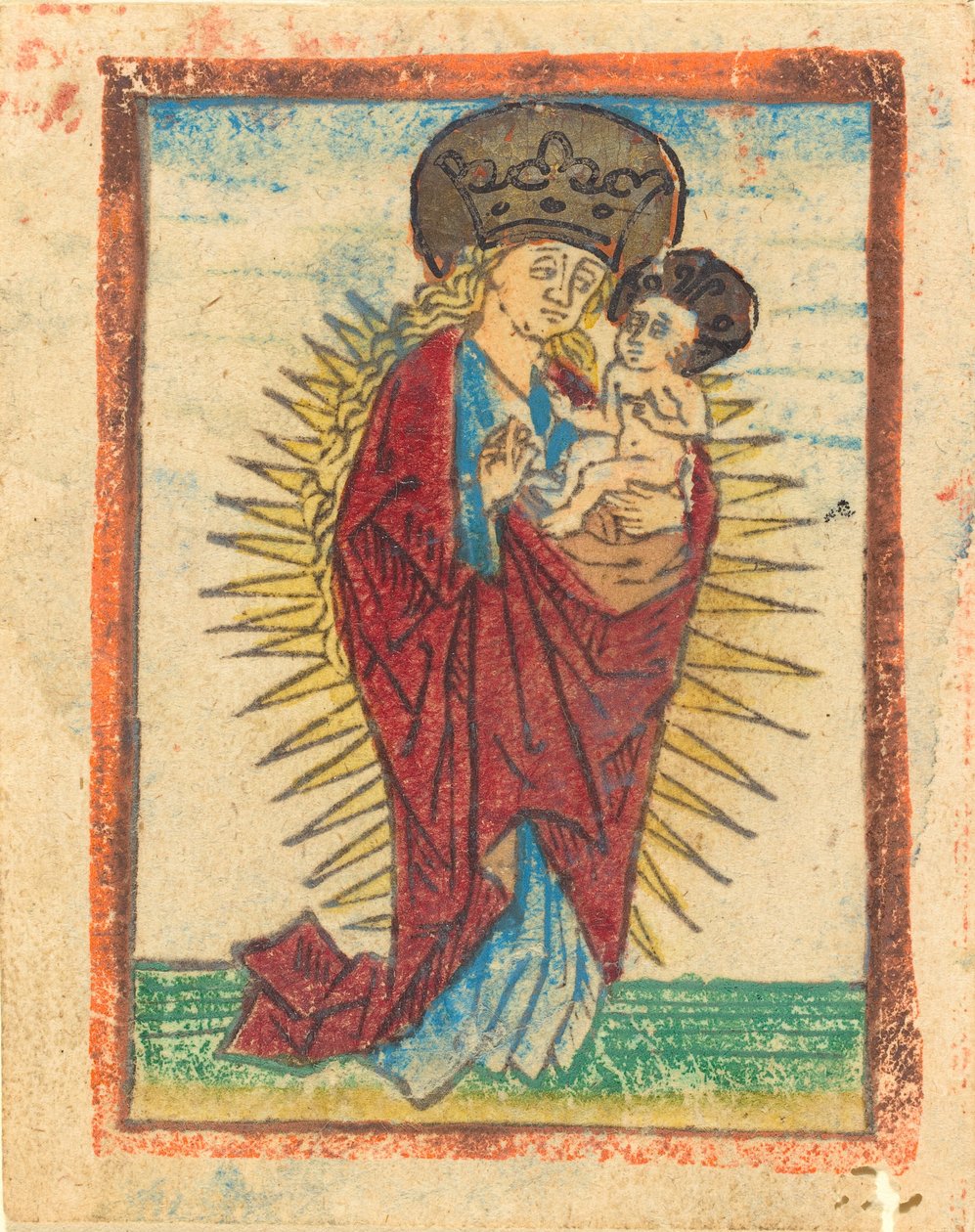 Madonna a dítě ve slávě, c. 1475. od Unbekannt