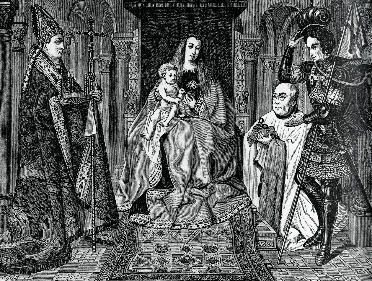 Madonna a dítě s kanovníkem Jorisem van der Paele, 1436, 1870 od Unbekannt