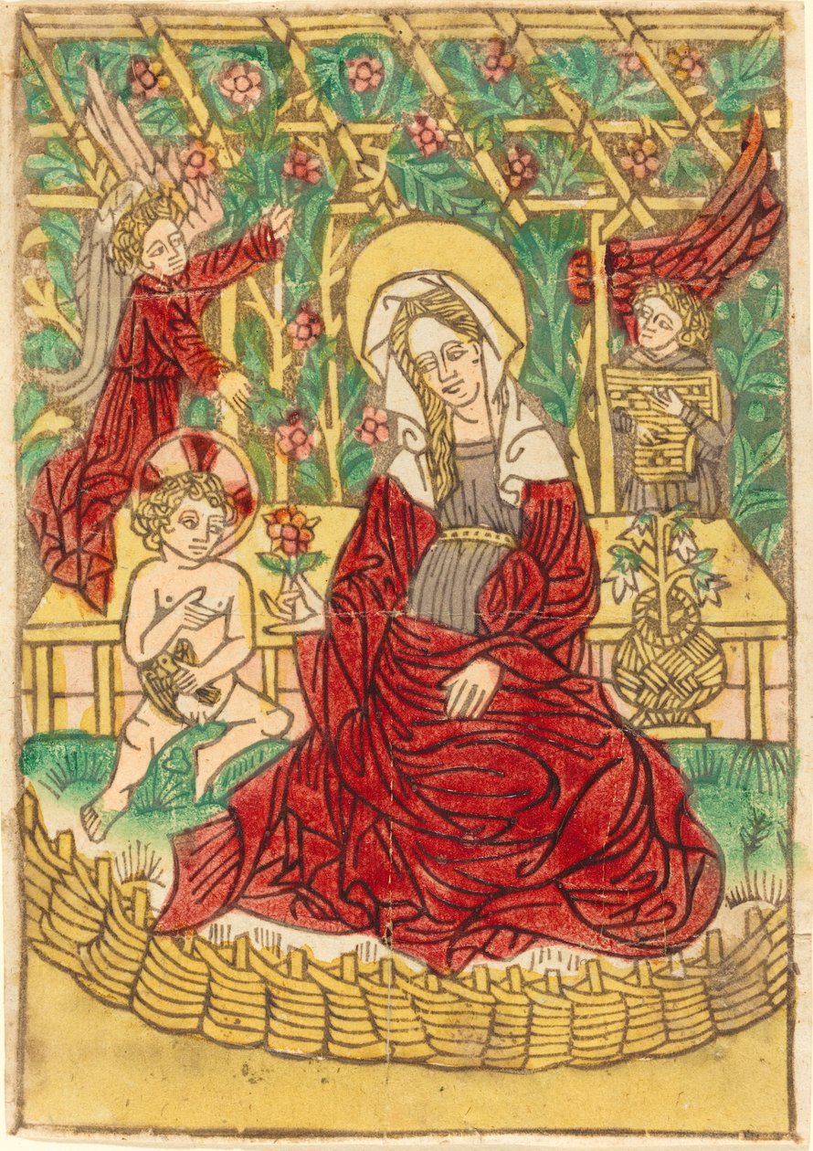 Madonna v uzavřené zahradě, 14501470. od Unbekannt