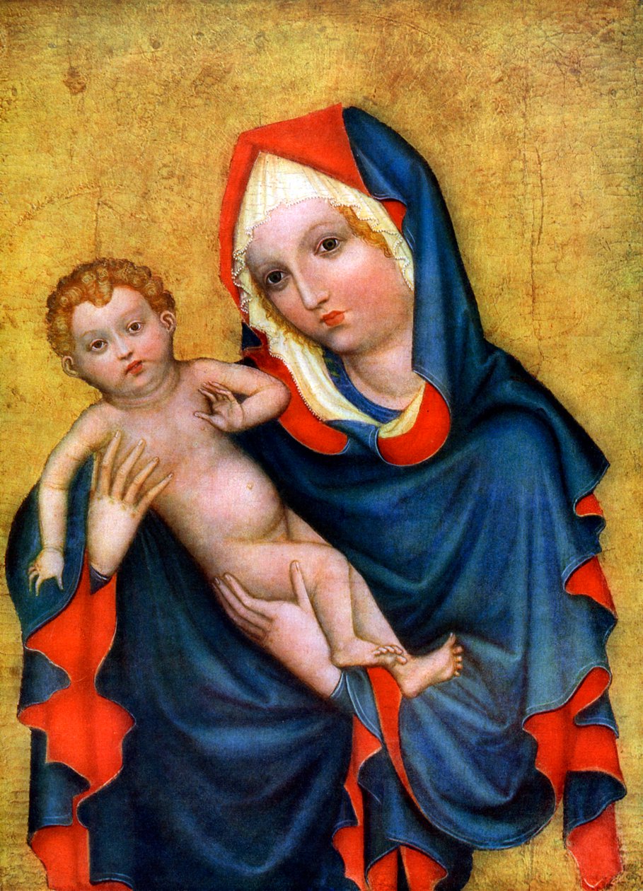 Madona ze Zlaté Koruny, c1410 1955 od Unbekannt