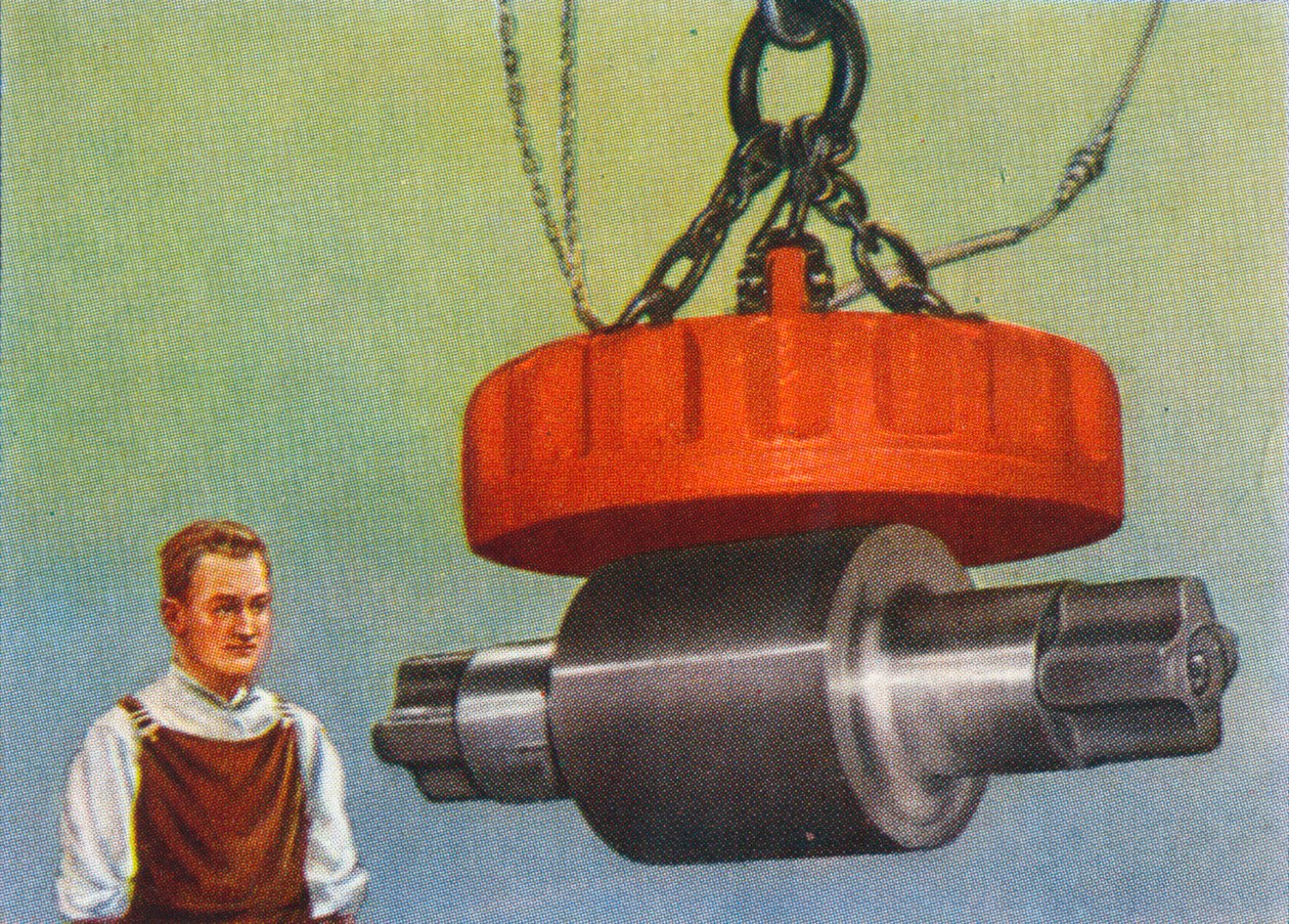 Magnet, který zvedá 46 tun, 1938 od Unbekannt