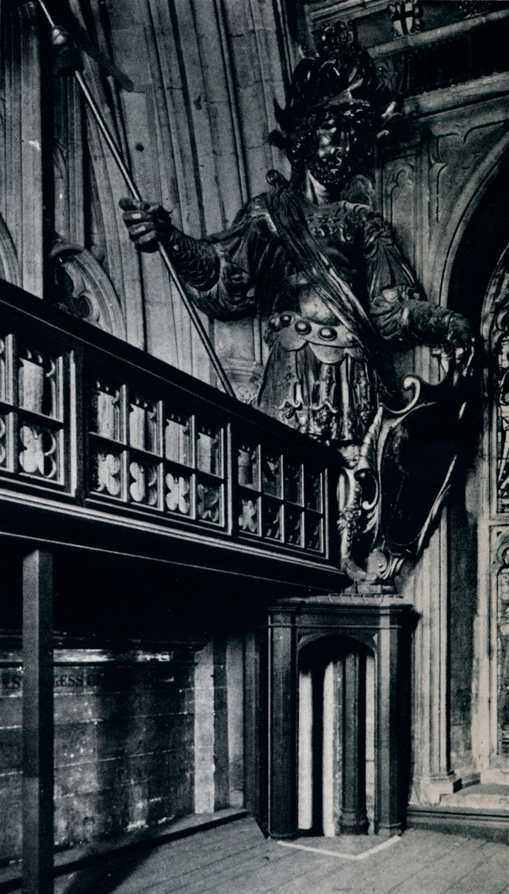 Magog Corineus, jeden ze dvou městských obrů spálených při požáru londýnské Guildhall, 1940 od Unbekannt
