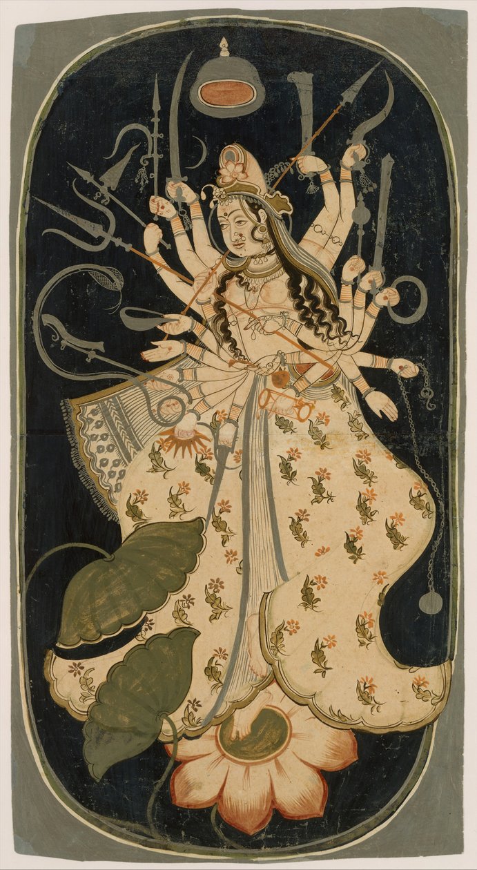 Mahadevi, velká bohyně, ca. 1725. od Unbekannt