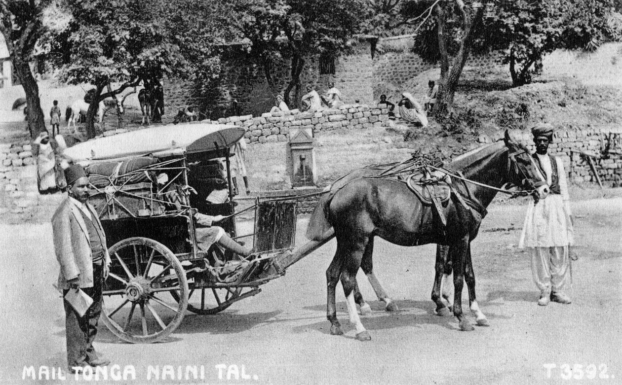 Mail tonga, Nainital, Indie, 1917 od Unbekannt