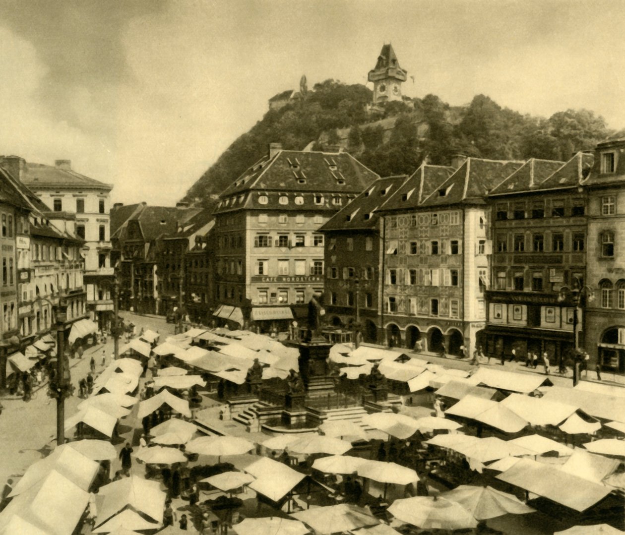 Hlavní náměstí, Graz, Štýrsko, Rakousko, c1935. od Unbekannt