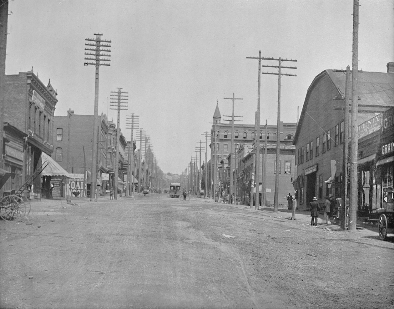 Main Street, Butte City, Montana, c1897. od Unbekannt