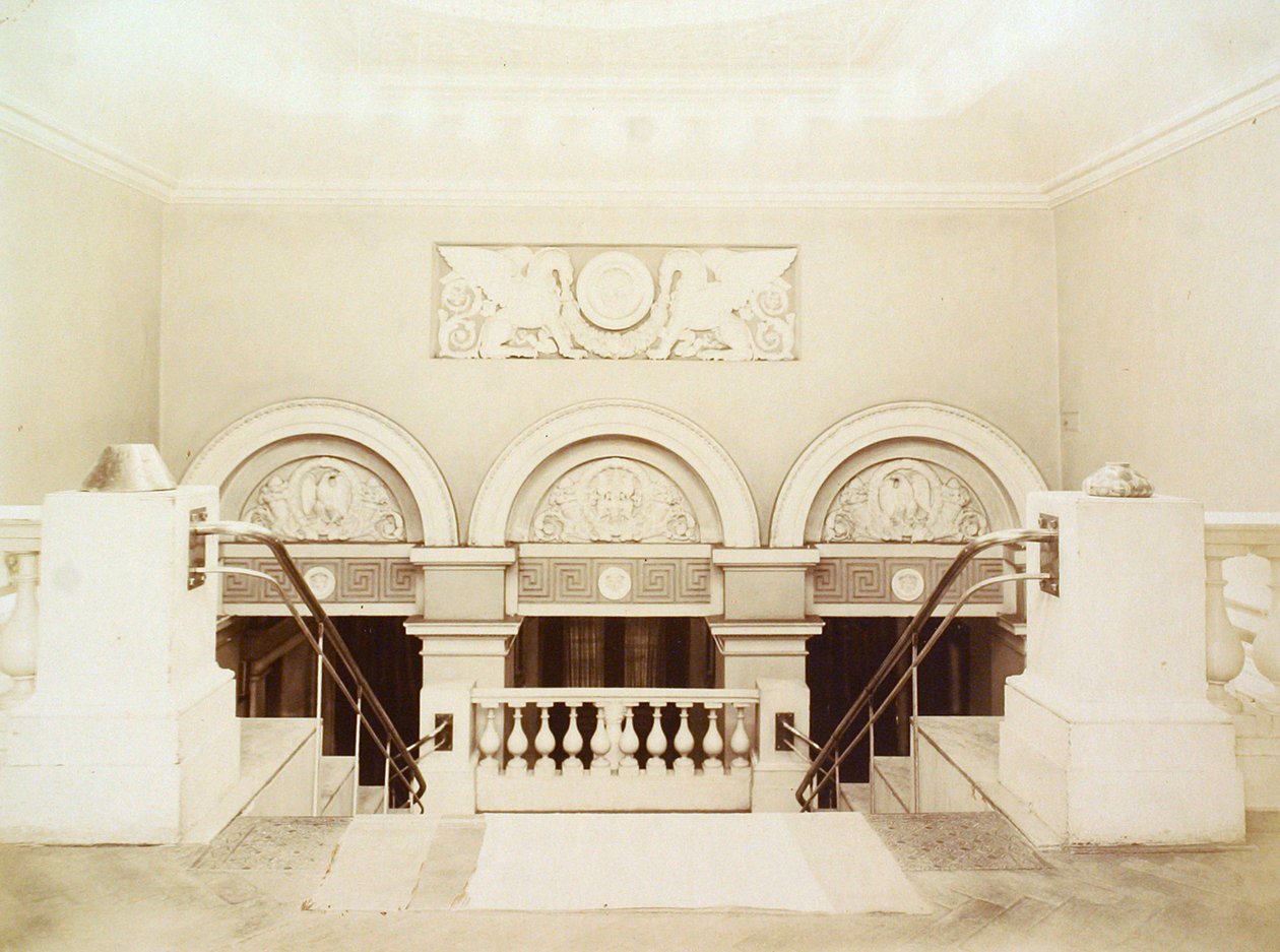 Hlavní schodiště, Dům Asociace literatury a umění, Rusko, 1900 od Unbekannt
