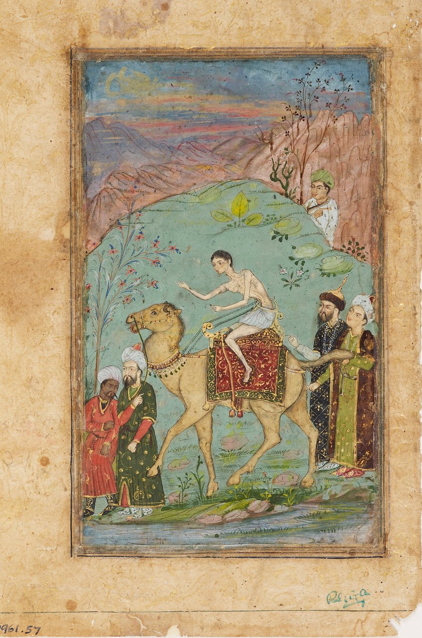 Majnun na velbloudu, 19. století od Unbekannt