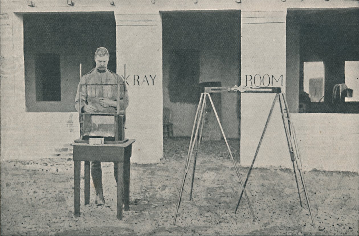 Major Battersby pomocí lokalizačního přístroje, c1890, 1910 od Unbekannt