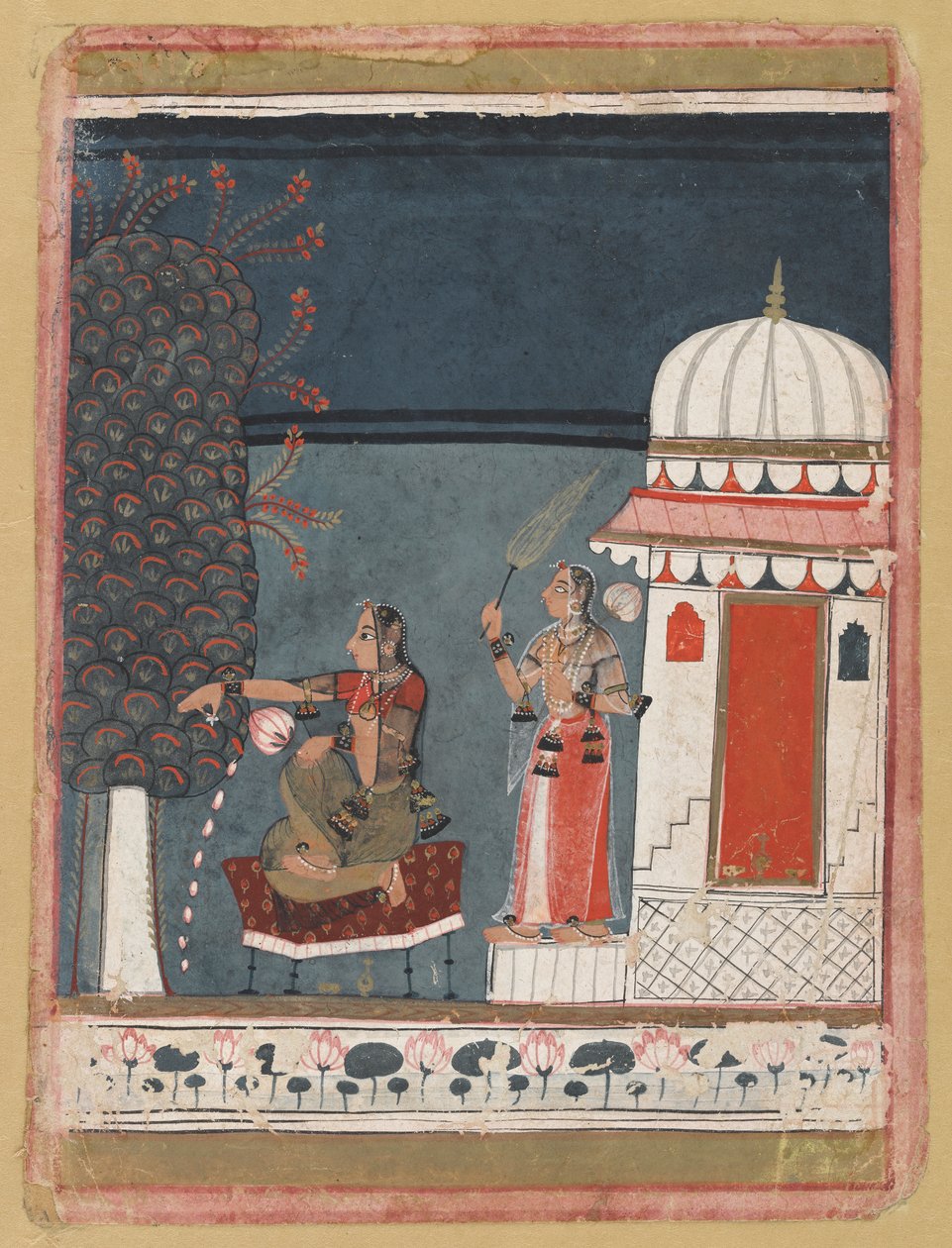 Malashri Ragini ze série Ragmala, 1640. od Unbekannt