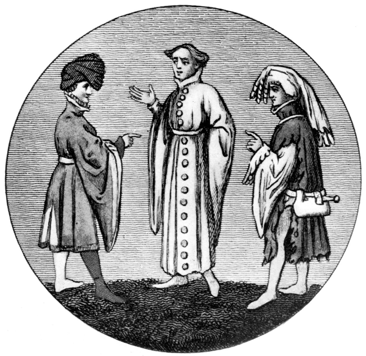 Mužské šaty, konec 14. století, 1910 od Unbekannt