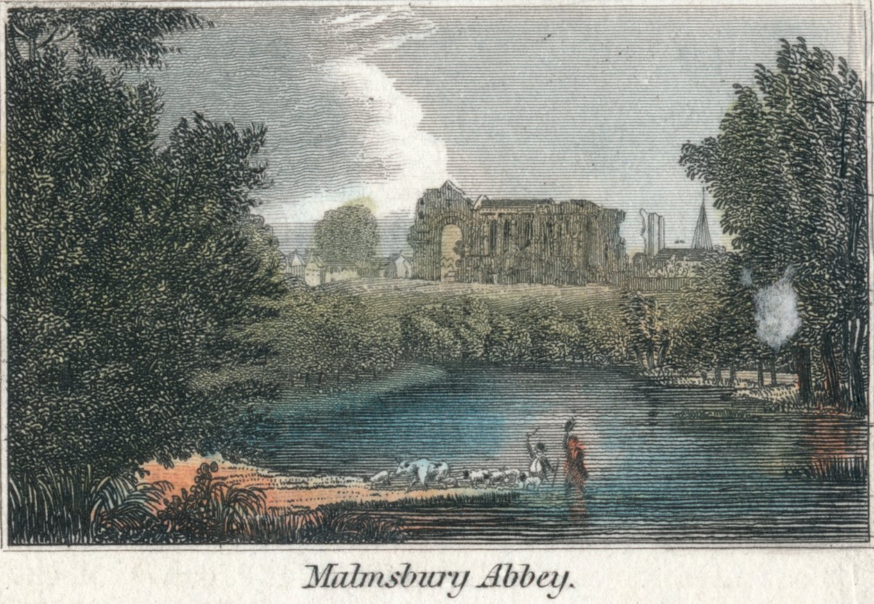 Malmsbury Abbey, 19. století od Unbekannt