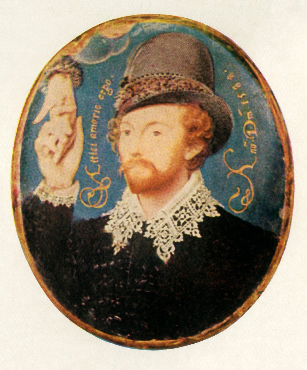 Muž svírá ruku z oblaku, 1588, 1947. od Unbekannt