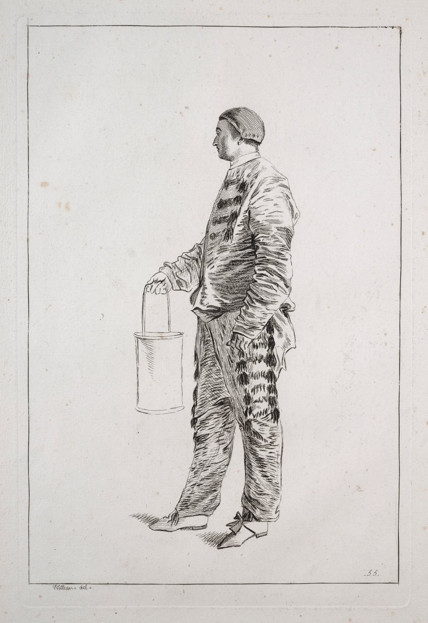 Man Standing, 1700s. od Unbekannt