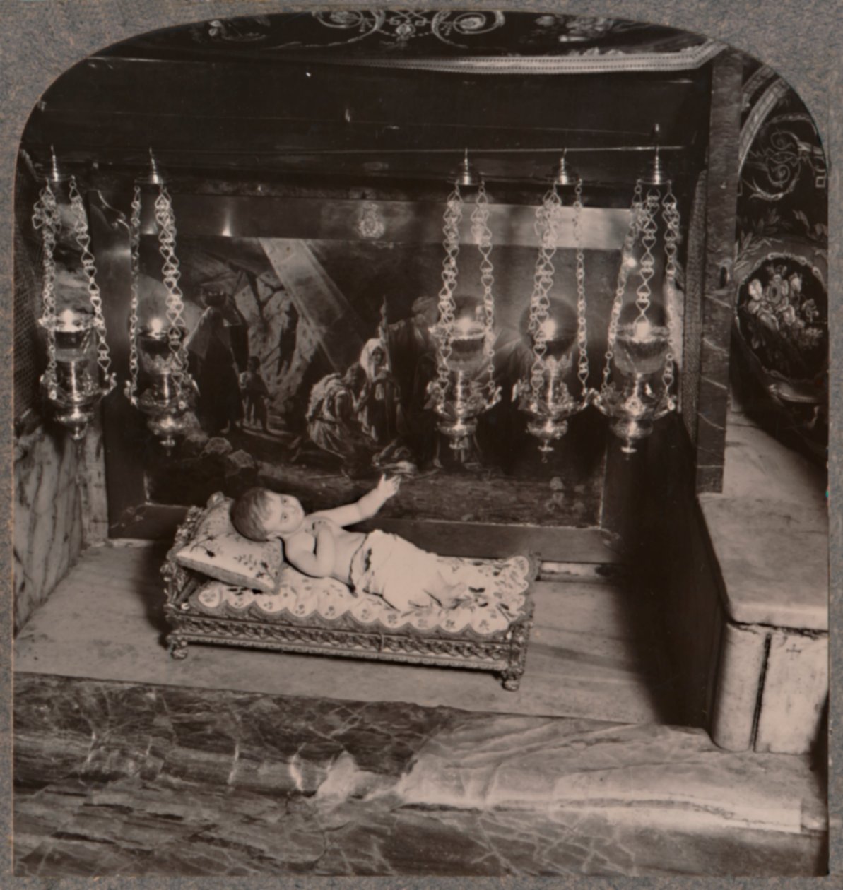 Jesličky Kristovy, Kostel Narození Páně, Betlém, c1900 od Unbekannt