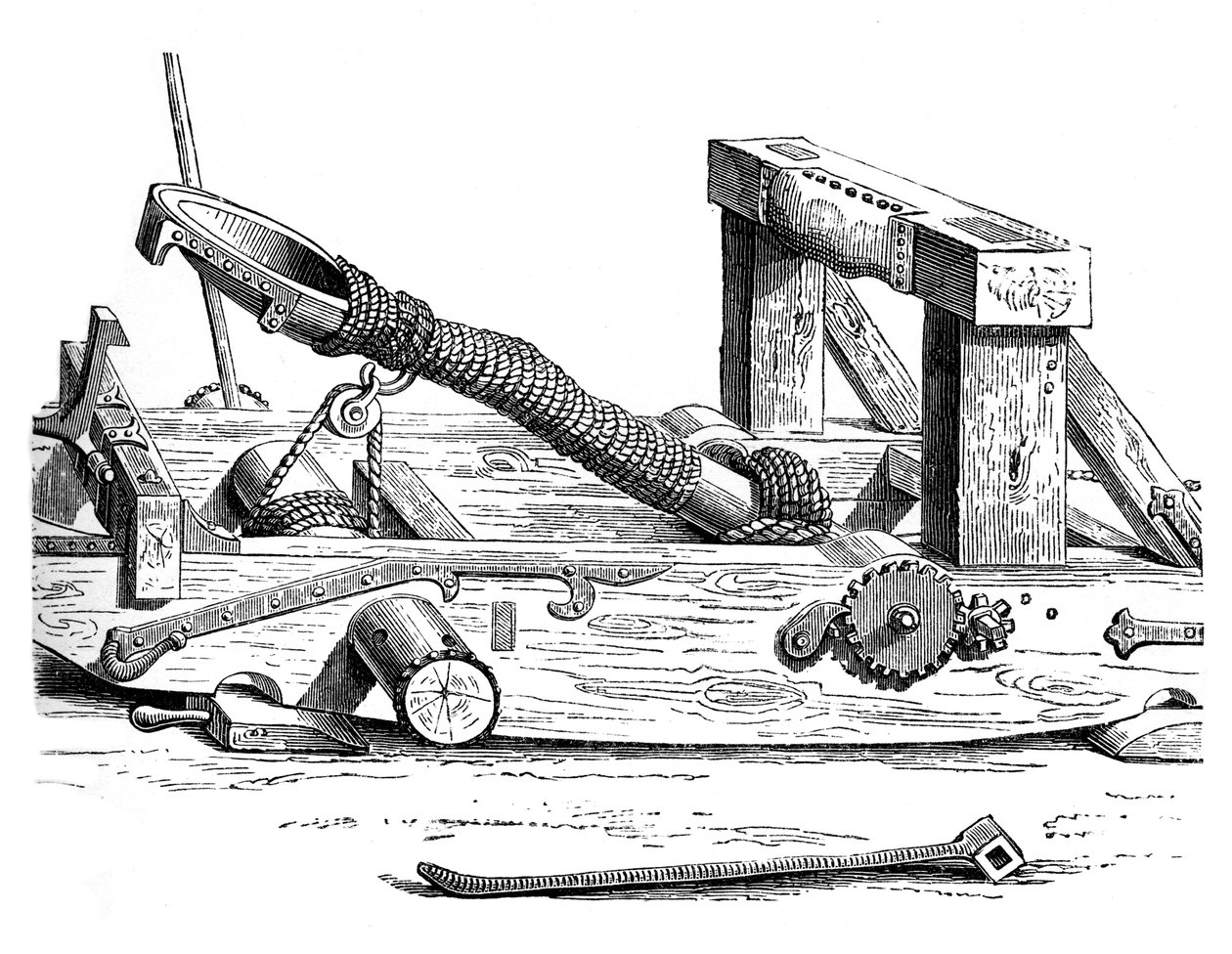 Mangonel, motor války v 15. století, 1870 od Unbekannt