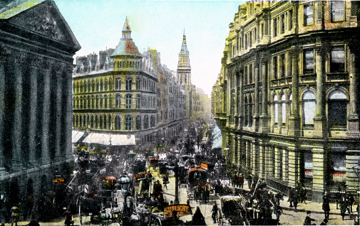 Mansion House a Cheapside, Londýn, počátek 20. století od Unbekannt