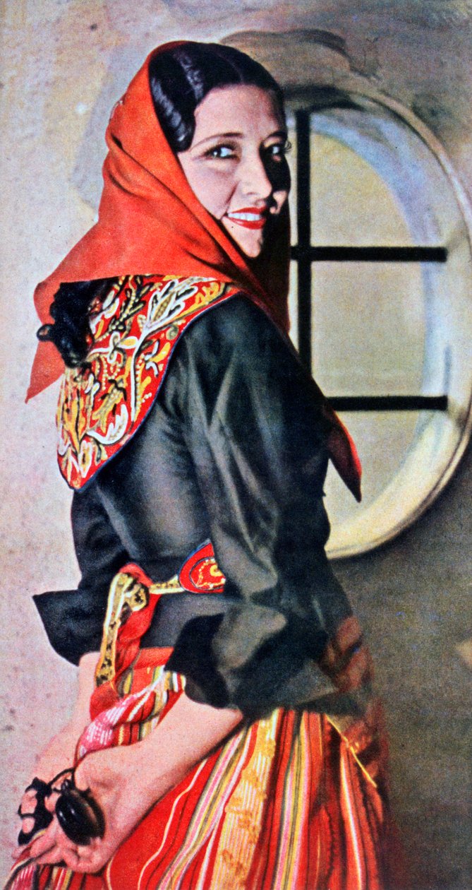 Manuela Del Rio , španělská herečka a tanečnice, 1943 od Unbekannt
