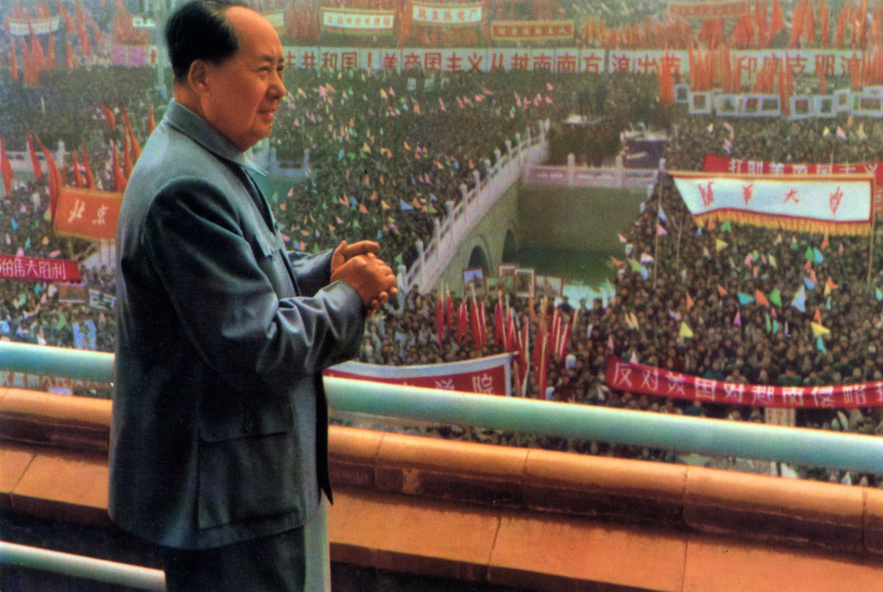 Mao Ce-tung, čínský komunistický revolucionář a vůdce, 50. až 60. léta 20. století od Unbekannt