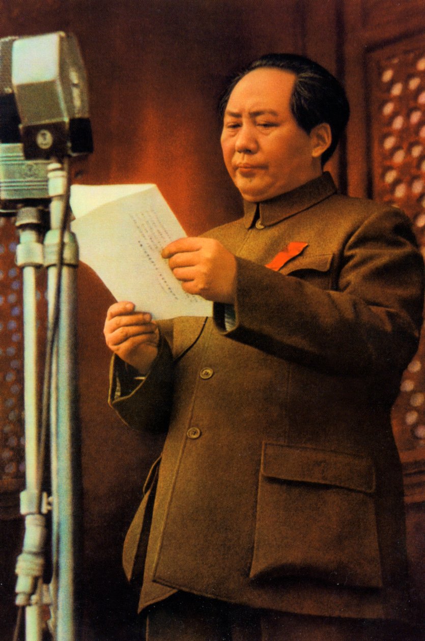 Mao Ce-tung, čínský komunistický revolucionář a vůdce, 50. až 60. léta 20. století od Unbekannt