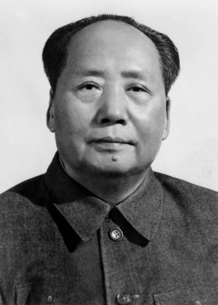 Mao Ce-tung, čínský komunistický revolucionář a vůdce, 50. léta 20. století od Unbekannt