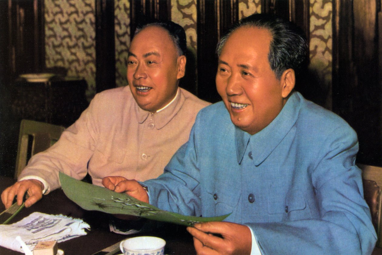 Mao Zedong and Chen Yi, Chinese Communist leaders, c1960s od Unbekannt