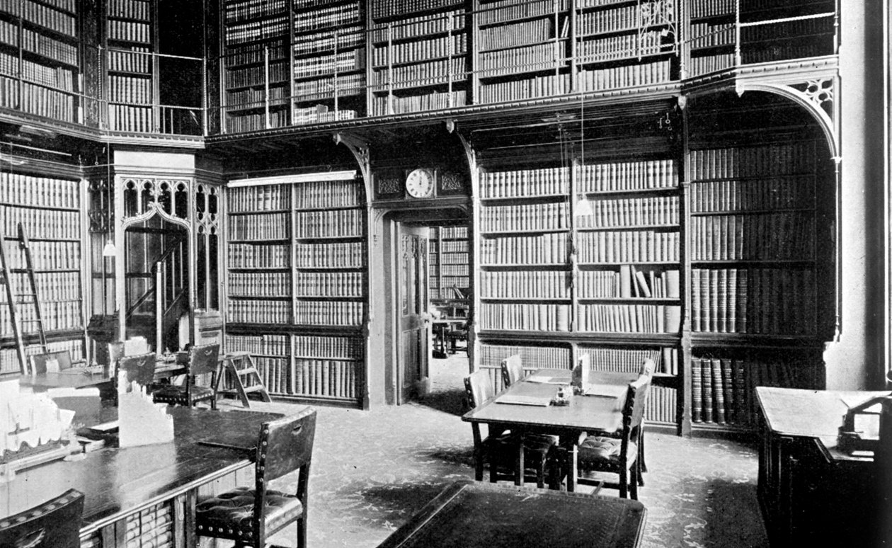 Map Room, House of Commons Library, Palace of Westminster, London, c1905 od Unbekannt