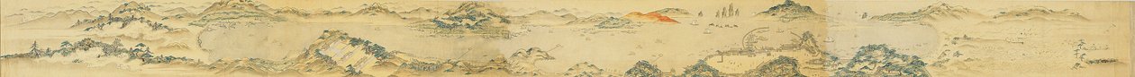 Mapa Choryang Waegwan a jeho okolí v Busanu během Joseon..., 19. stol. od Unbekannt