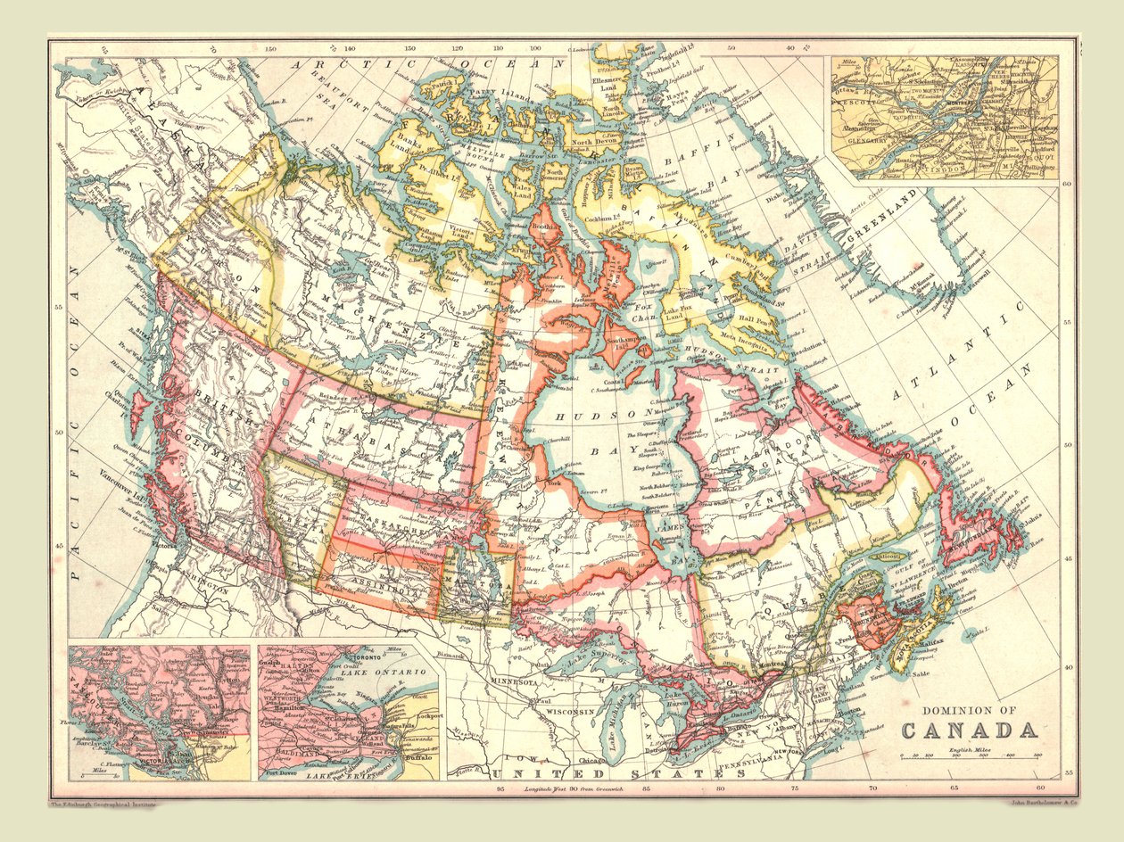 Mapa dominia Kanady, 1902. od Unbekannt