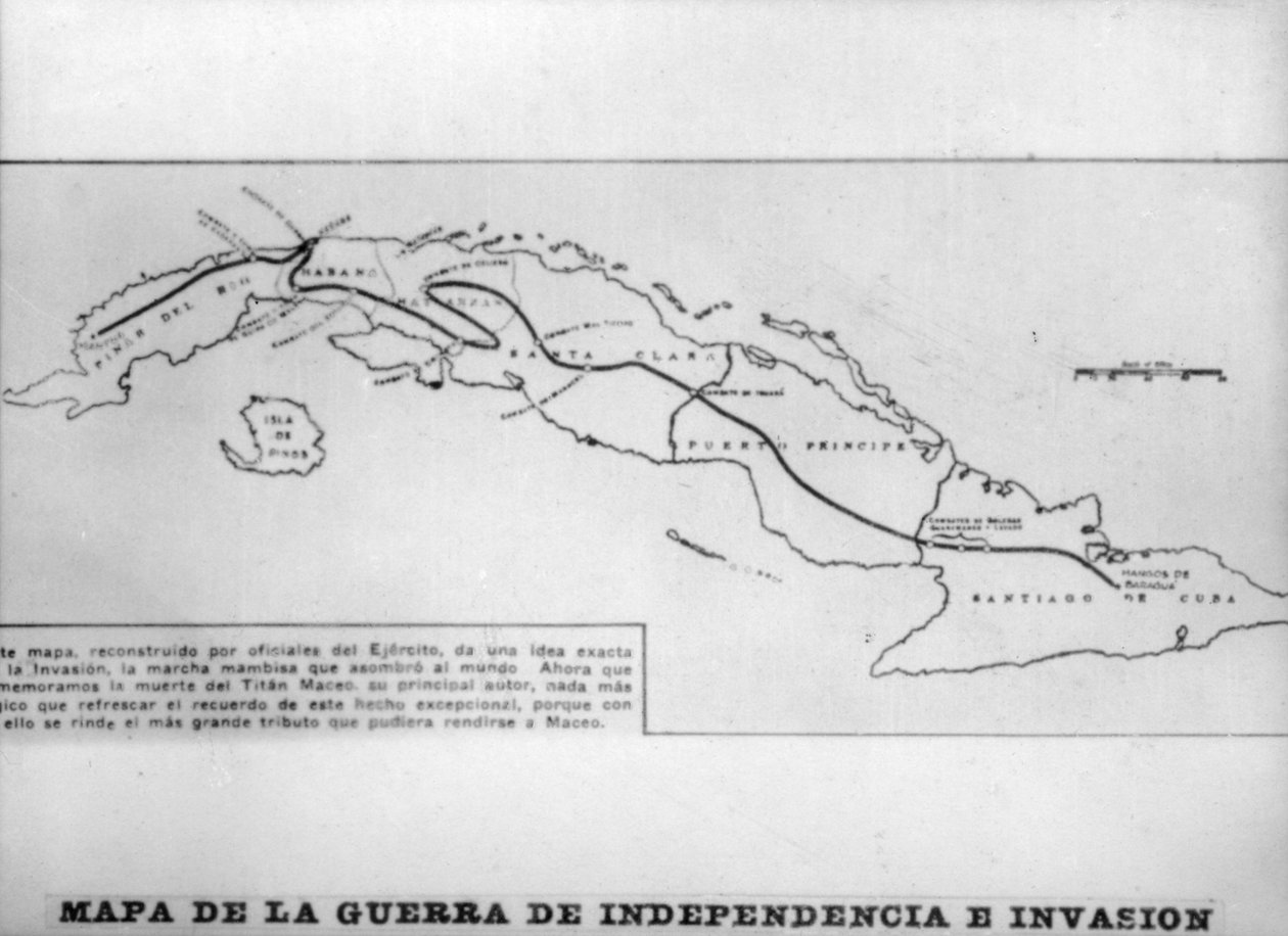 Mapa války za nezávislost a invaze, 1895, 20. léta 20. století od Unbekannt