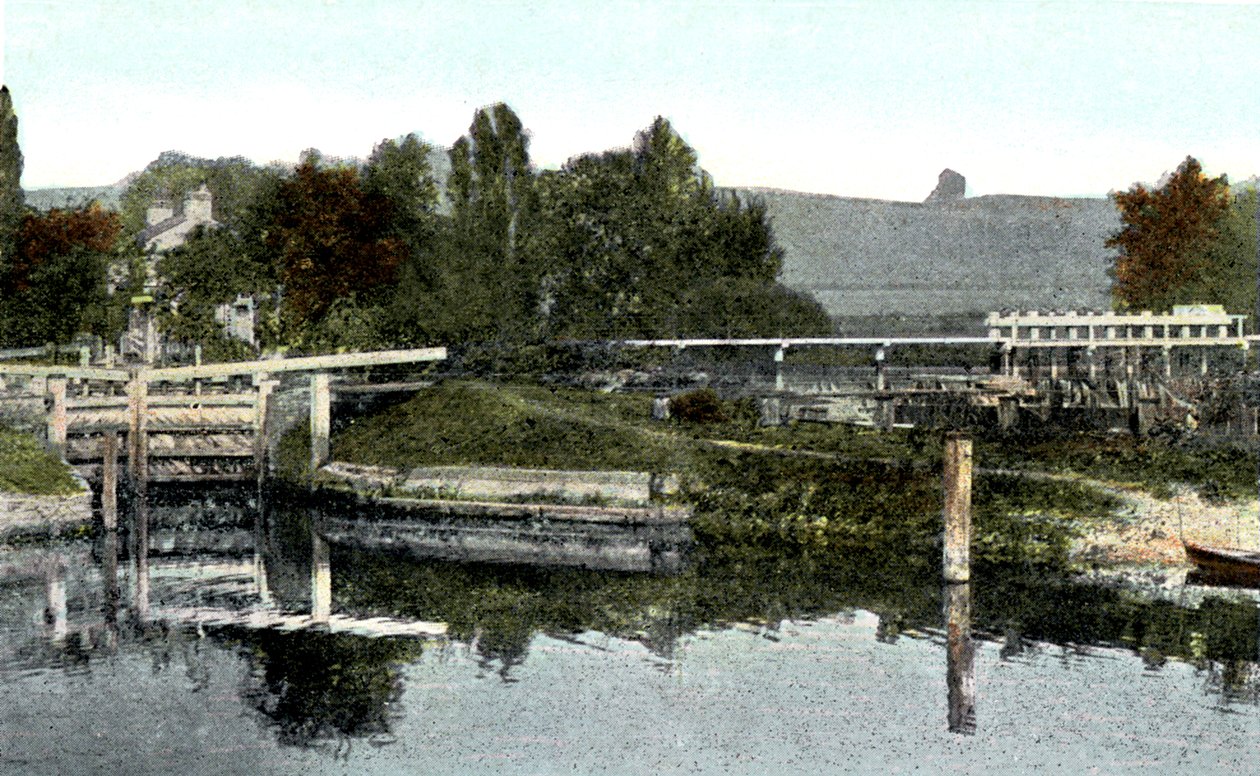 Mapledurham Lock, Oxfordshire, 20. století od Unbekannt