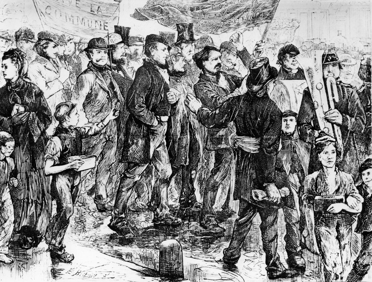 Pochod ve prospěch komuny, Pařížská komuna z roku 1871 od Unbekannt