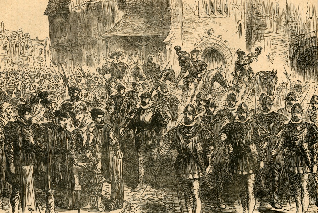 Pochod lukostřelců, 1897. od Unbekannt