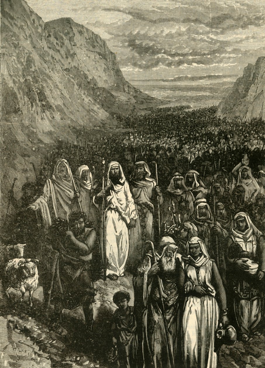Pochod Izraelitů, 1890. od Unbekannt