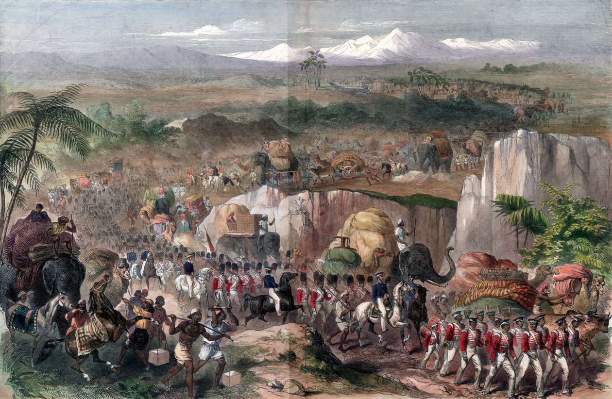 Pochod vojsk v Indii, 1848 od Unbekannt