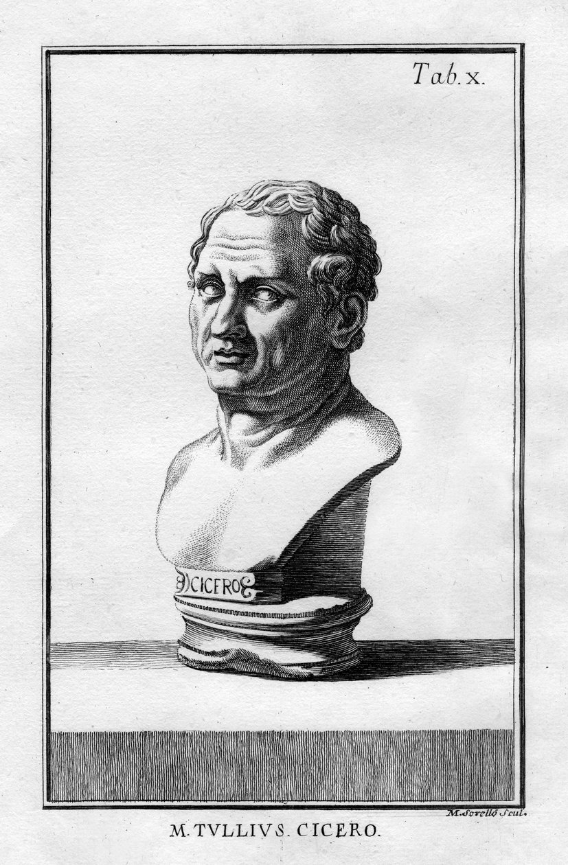 Marcus Tullius Cicero, římský učenec, spisovatel a státník 1. století před naším letopočtem od Unbekannt