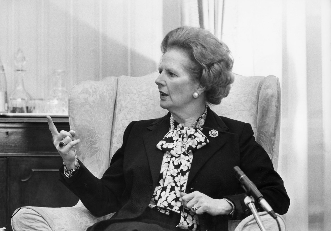 Margaret Thatcherová, britská politička, c 1980 od Unbekannt