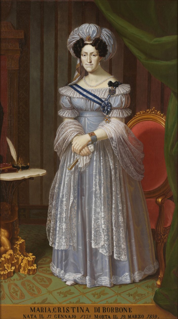 Maria Cristina z Neapole a Sicílie 1779-1849, královna Sardinie od Unbekannt