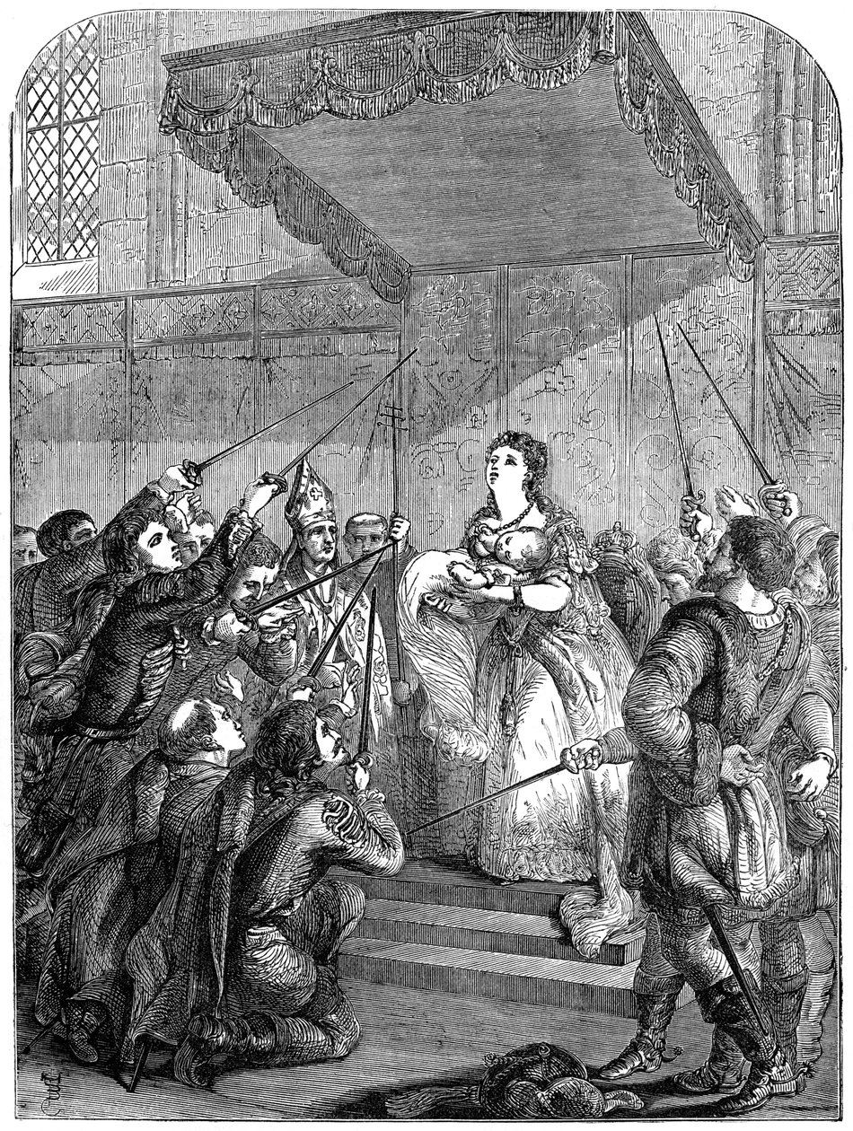 Marie Terezie Rakouská 1717-1780 apelující na maďarský sněm, 18. století 19. století od Unbekannt