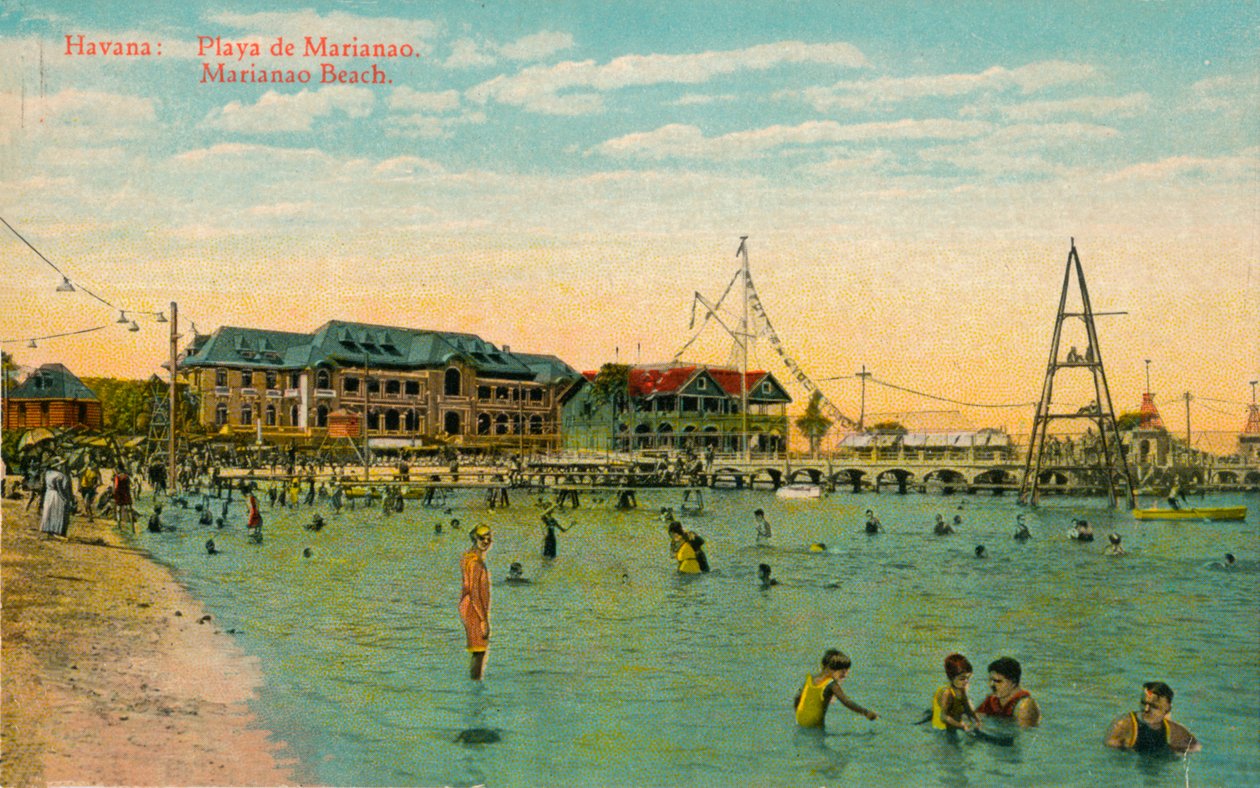 Marianao Bathing Beach, Havana, Kuba, c1910 od Unbekannt