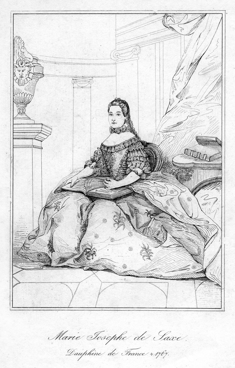 Marie-Josèphe ze Saska, Dauphine z Francie od Unbekannt