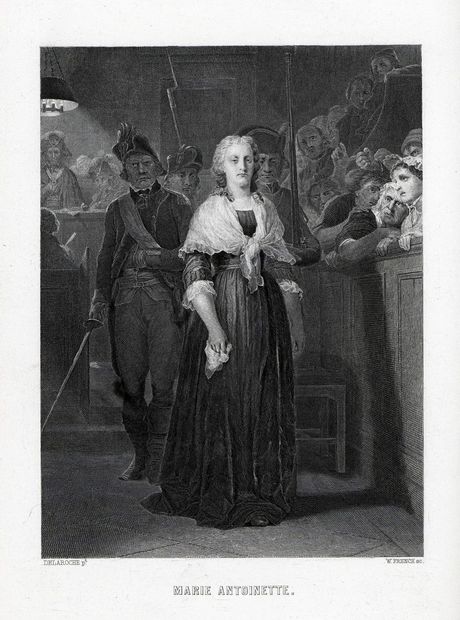 Marie Antoinetta opouští konvenci po větě, 1882 od Unbekannt