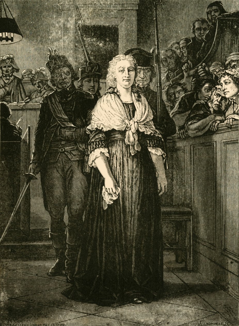 Marie Antoinetta opouštějící revoluční tribunál, 1793, 1890. od Unbekannt
