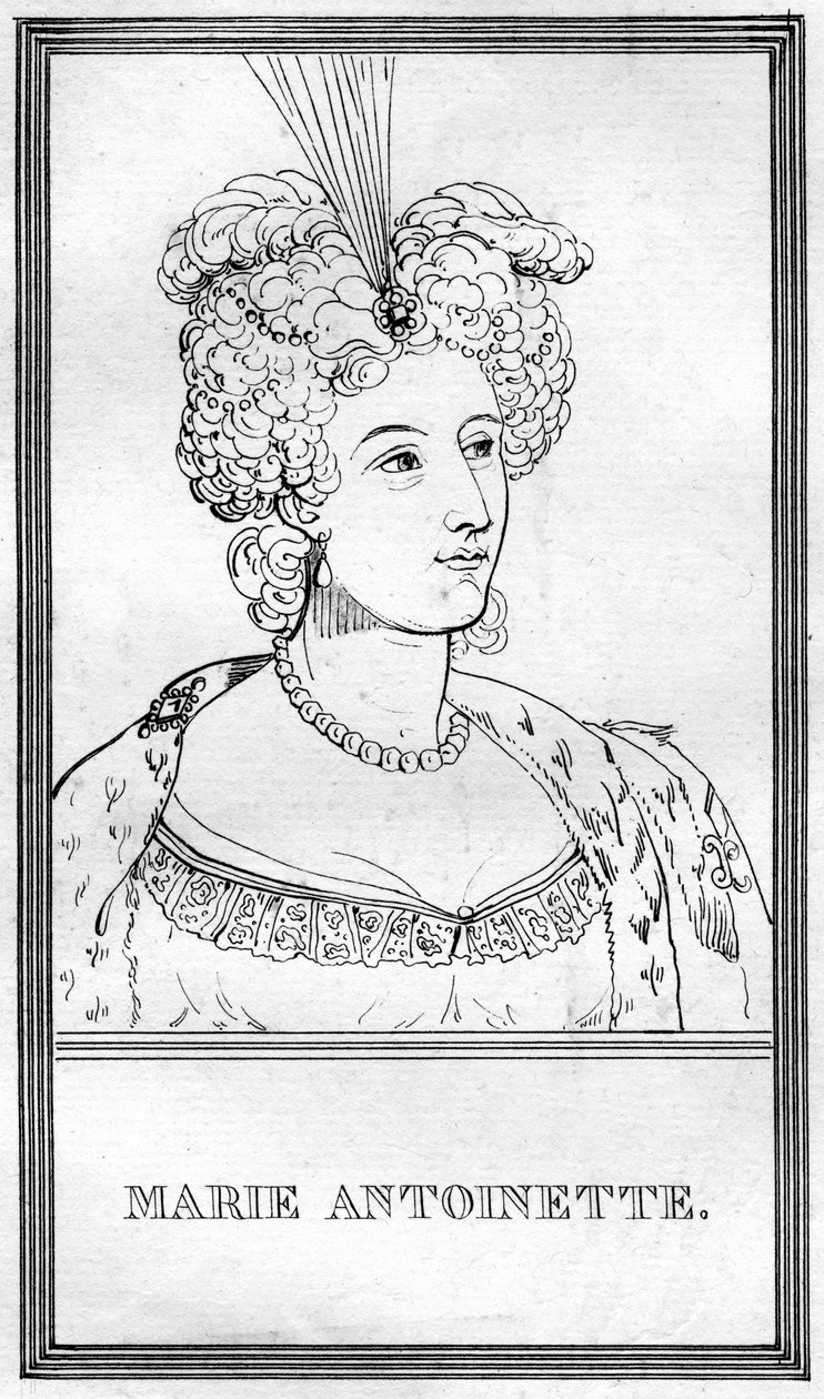 Marie Antoinetta, královna choť Ludvíka XVI. z Francie od Unbekannt