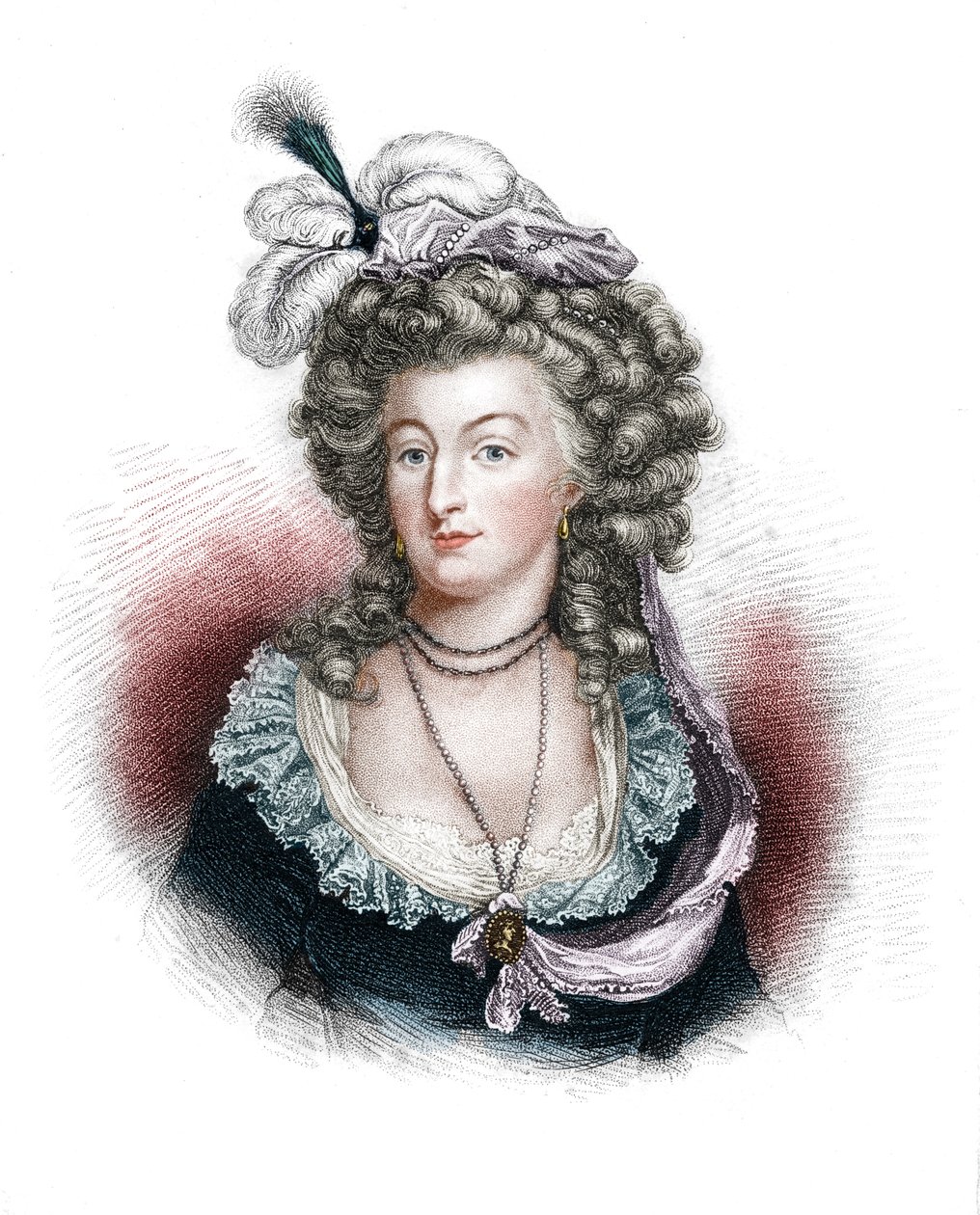 Marie Antoinetta, královna choť Ludvíka XVI. z Francie, 1843 od Unbekannt